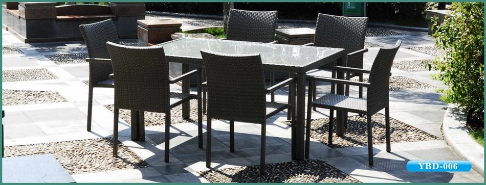 Round Wicker Dining Set YBD-006